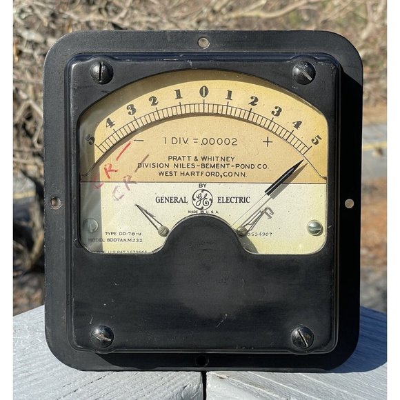 Vintage 20th C. General Electric Pratt Whitney Meter Tool Electronic Equipment - Picture 1 of 9